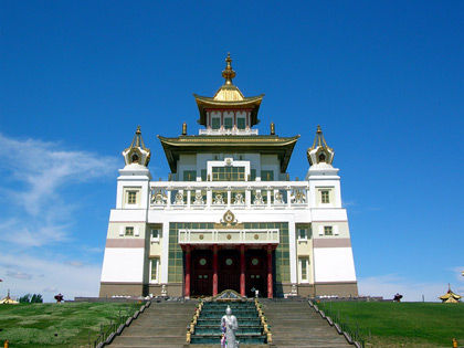 Central temple Golden Abode of Buddha Shakyamuni