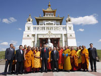 The President of Mongolia in Kalmykia