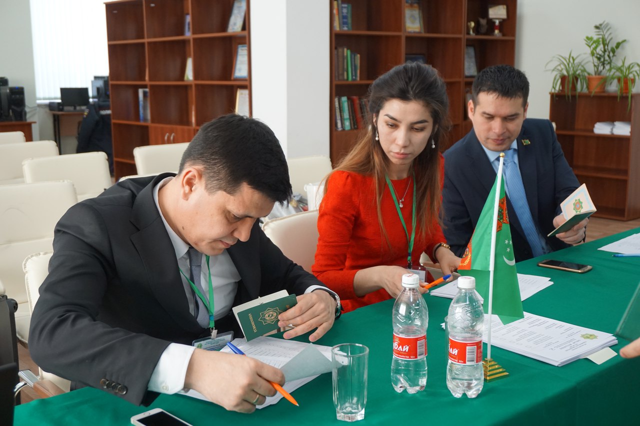 La votación sobre la elección del Presidente de Turkmenistán