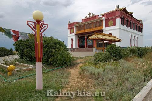 Buddhist temple Gedden Sheddup Choikorling. Geluk School Buddhist temple Gedden Sheddup Choikorling. Geluk School