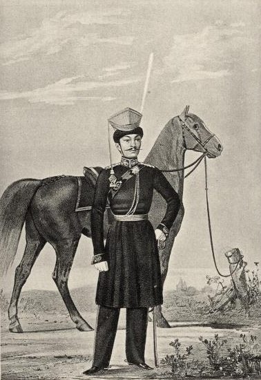 Kalmyk warriors in Russian Army 1812