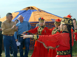 Head of Kalmykia Alexey Orlov took part in the Tulip Festival